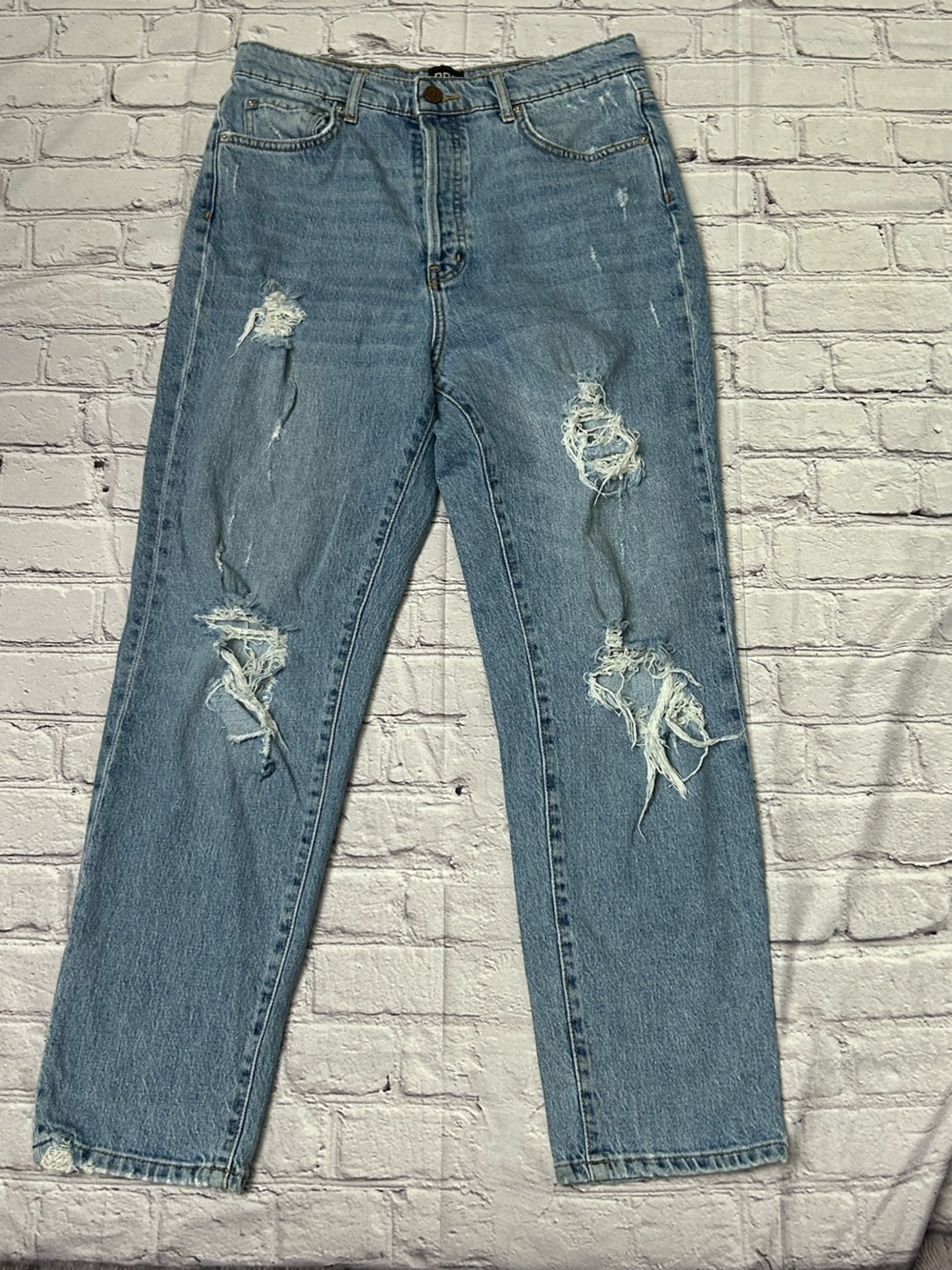 BDG Light Blue Ripped Skinny Jeans